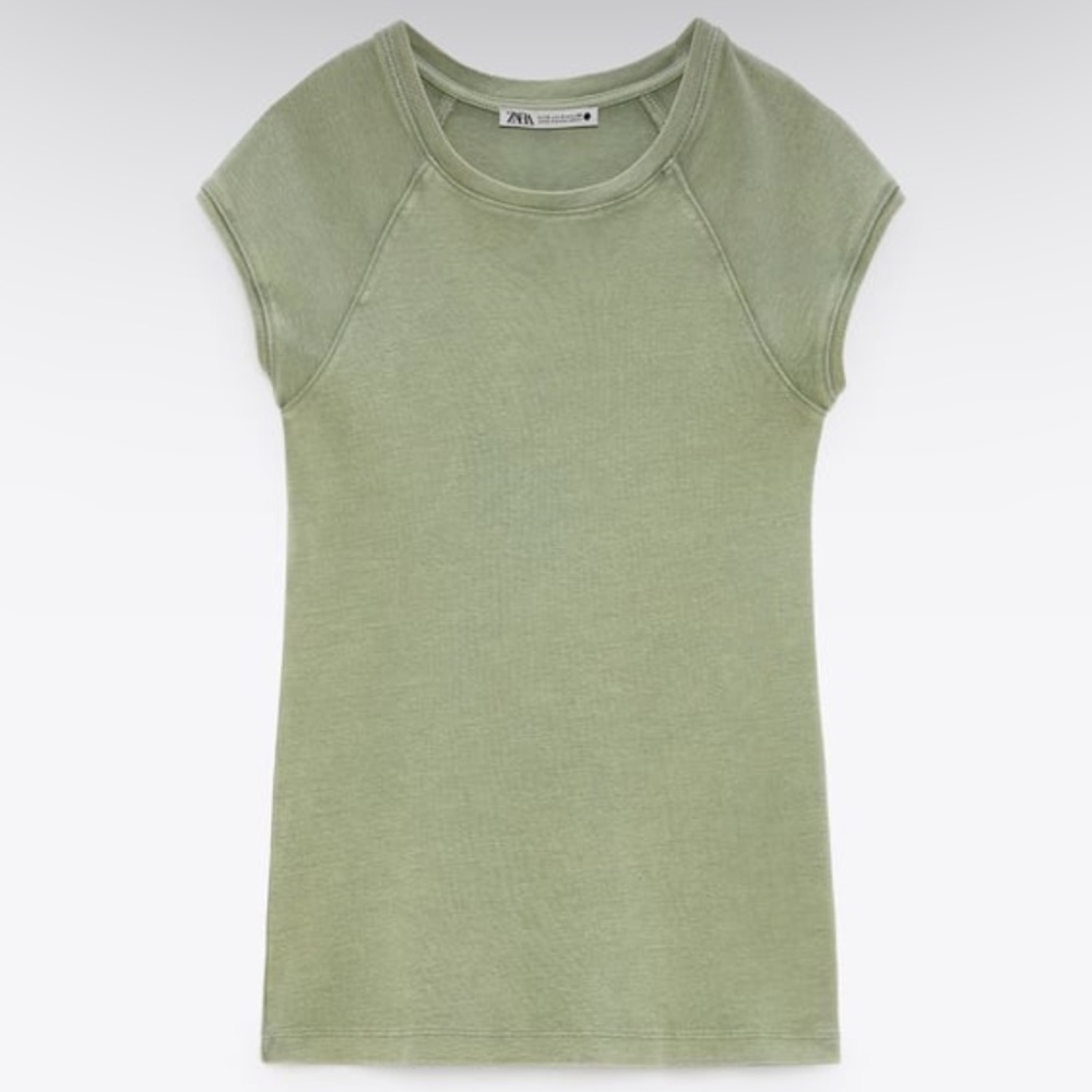 Zara Soft Cotton Cap Sleeve Tee